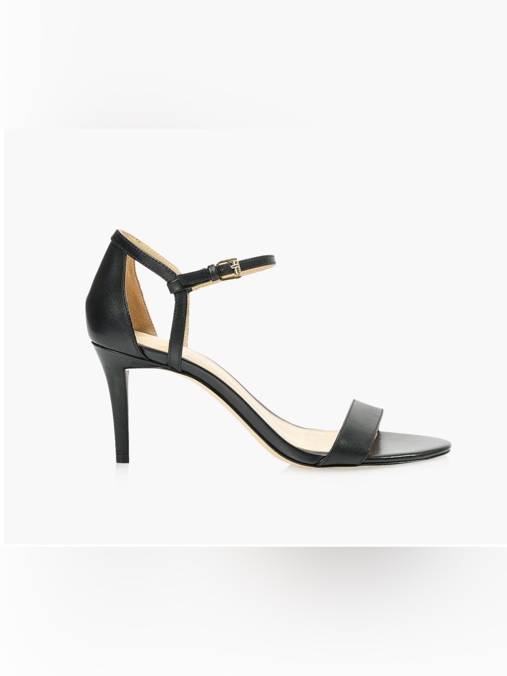 MICHAEL KORS Simone Mid Leather Sandals Black Size 9